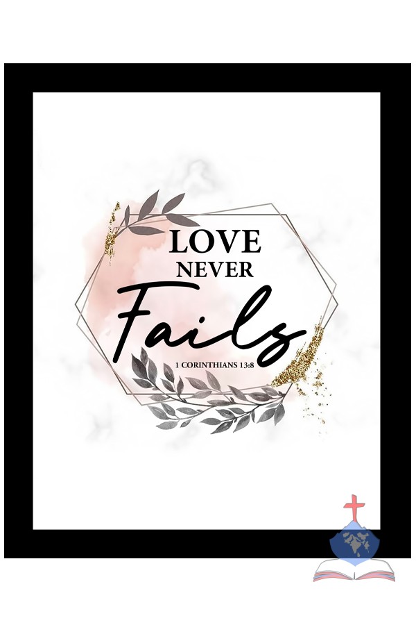 Love is Patient, Kind, Never Fails-Christian Wall Art Set:1 Corinthians 13