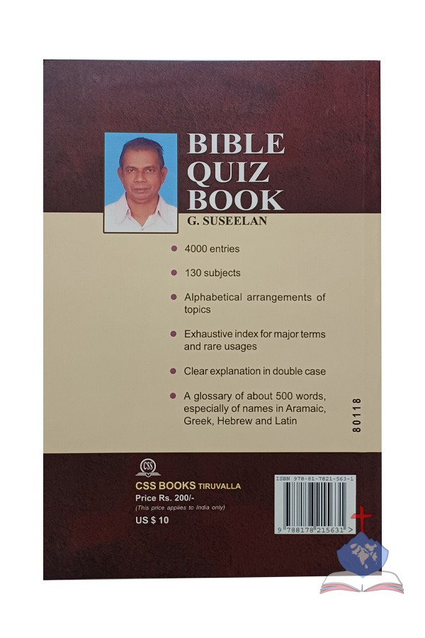 Bible Quiz Book; A Reliable Repository Of Biblical Information